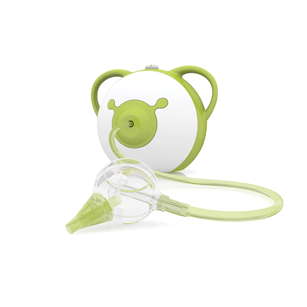 Nosiboo Pro Electric Nasal Aspirator for babies to clear stuffy little noses: green