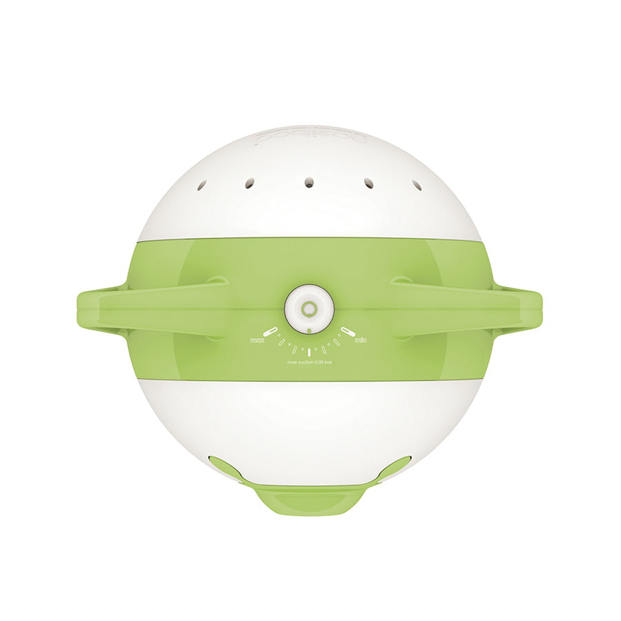 Nosiboo Pro Electric Nasal Aspirator for babies to clear stuffy little noses: green, view from above