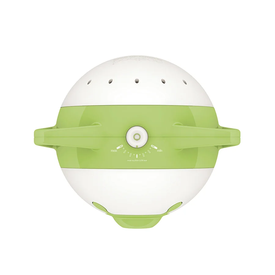 Nosiboo Pro Electric Nasal Aspirator for babies to clear stuffy little noses: green, view from above